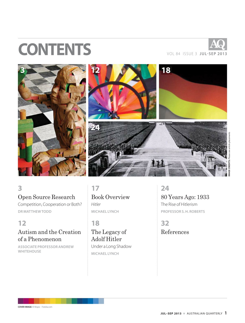 AQ: Australian Quarterly Preview Pages