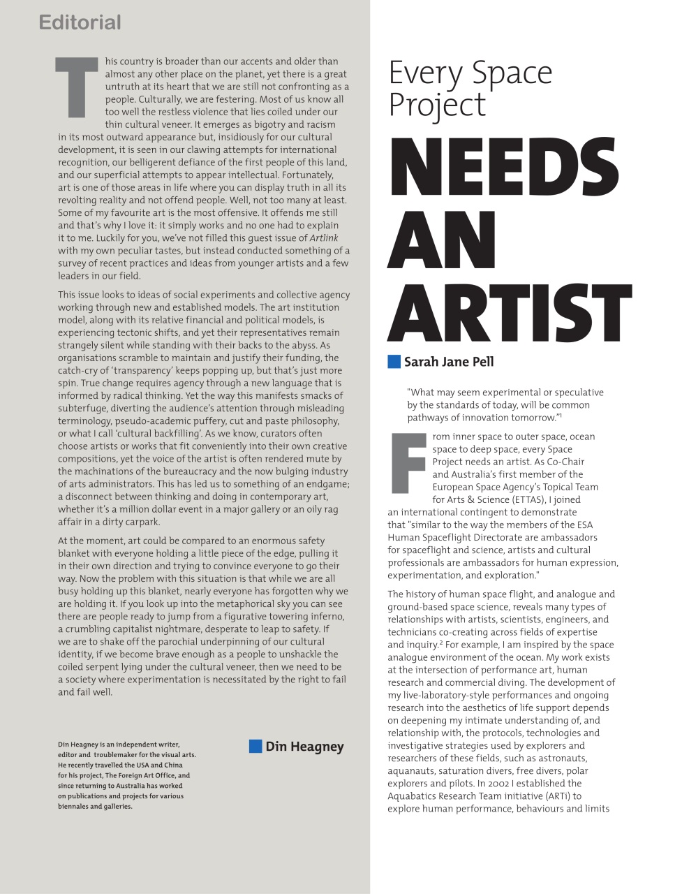 Artlink Magazine Preview Pages