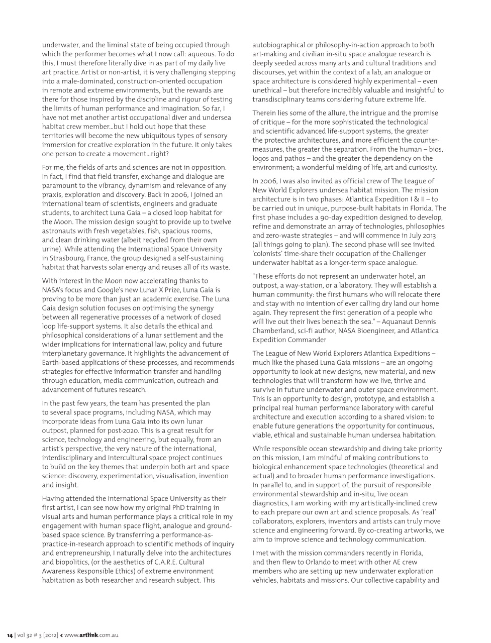 Artlink Magazine Preview Pages