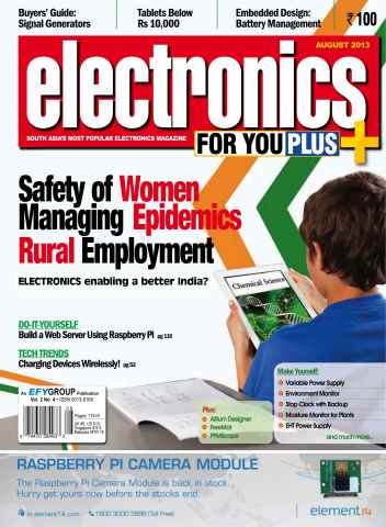 Electronics For You issue August 2013