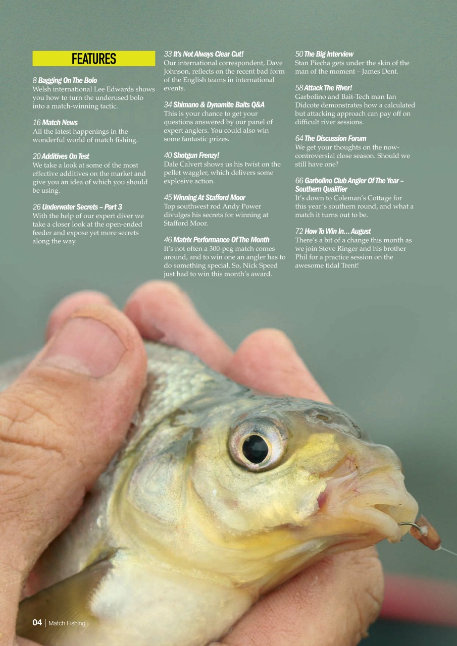 Match Fishing Preview Pages