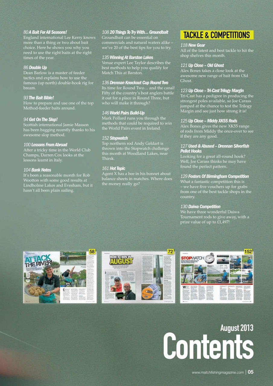 Match Fishing Preview Pages