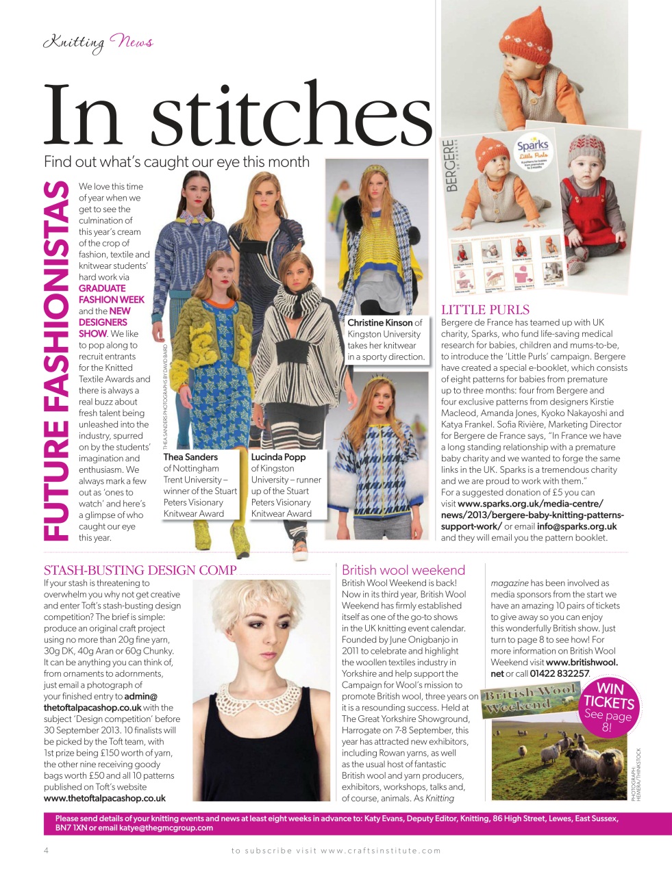 Knitting Preview Pages