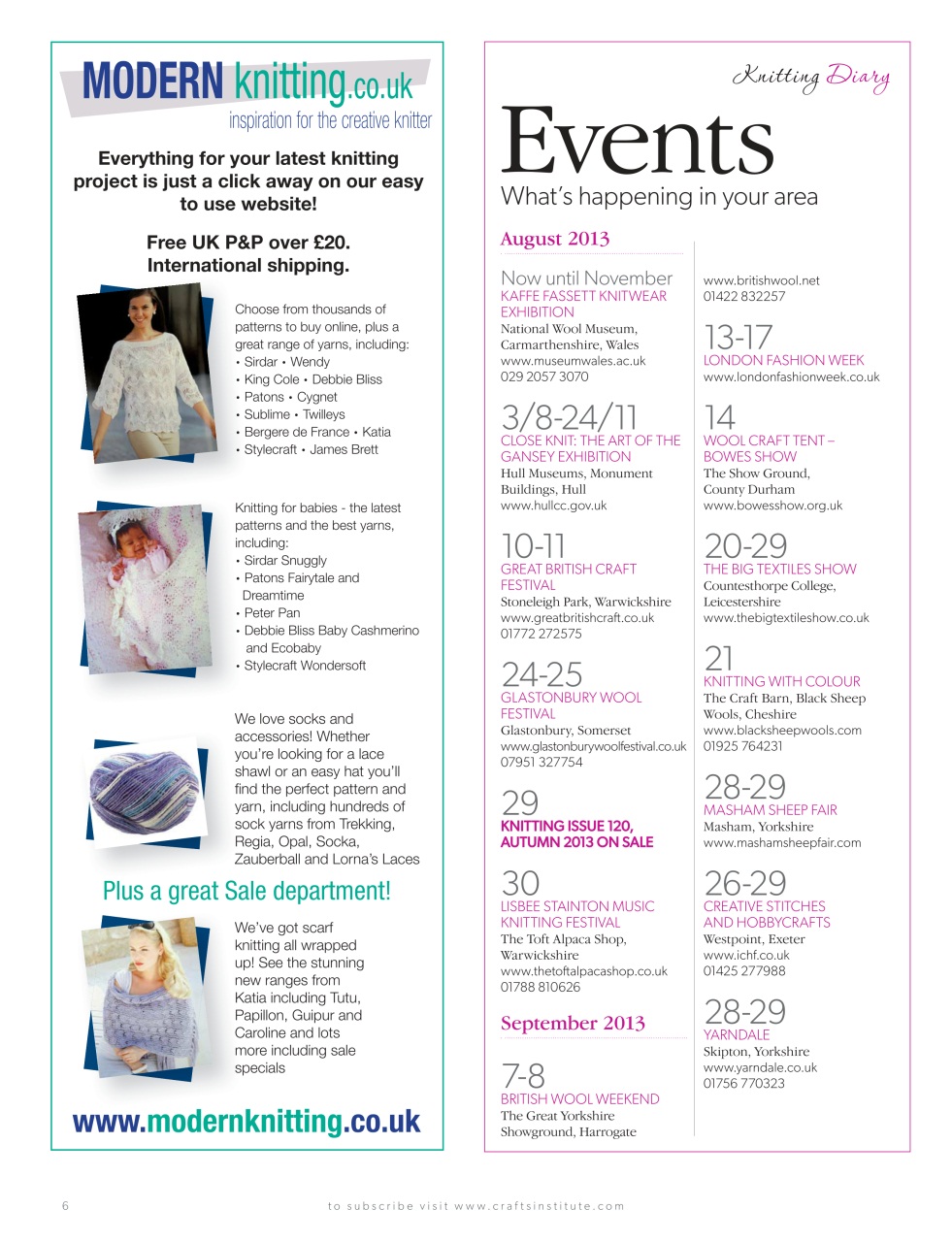 Knitting Preview Pages