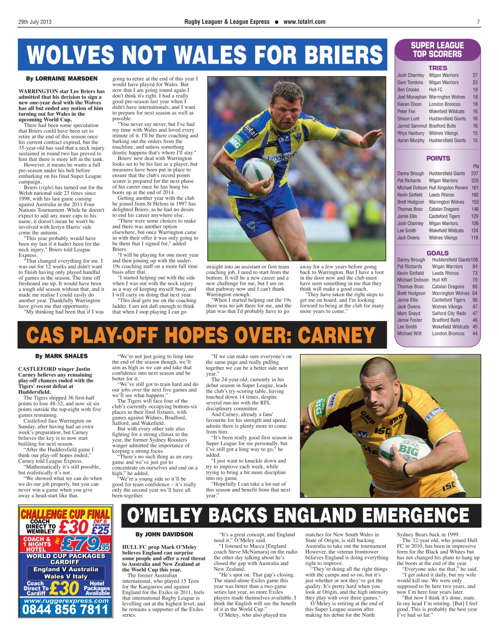 League Express Preview Pages