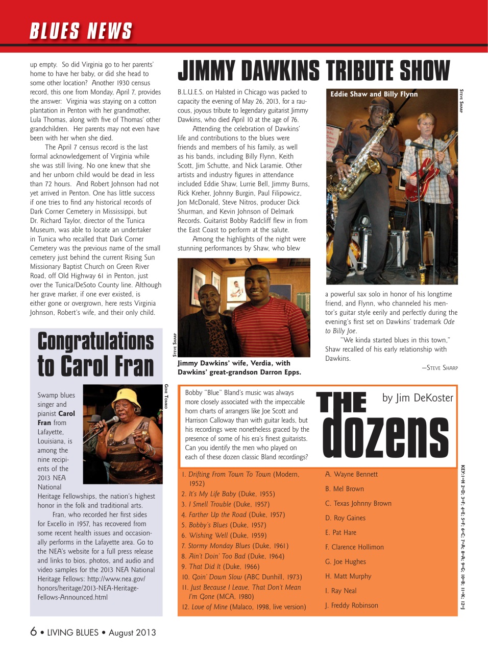 Living Blues Preview Pages