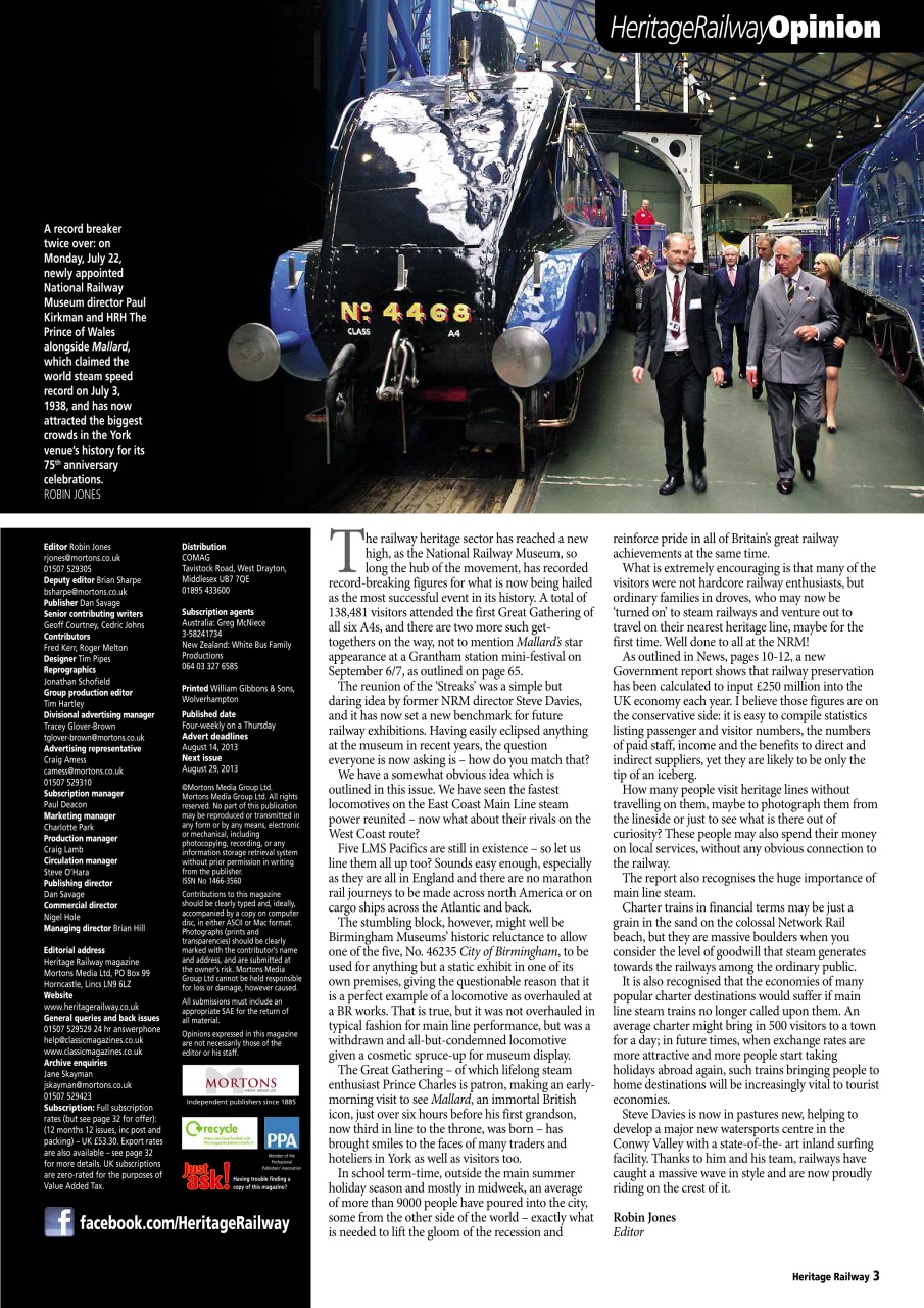 Heritage Railway Preview Pages