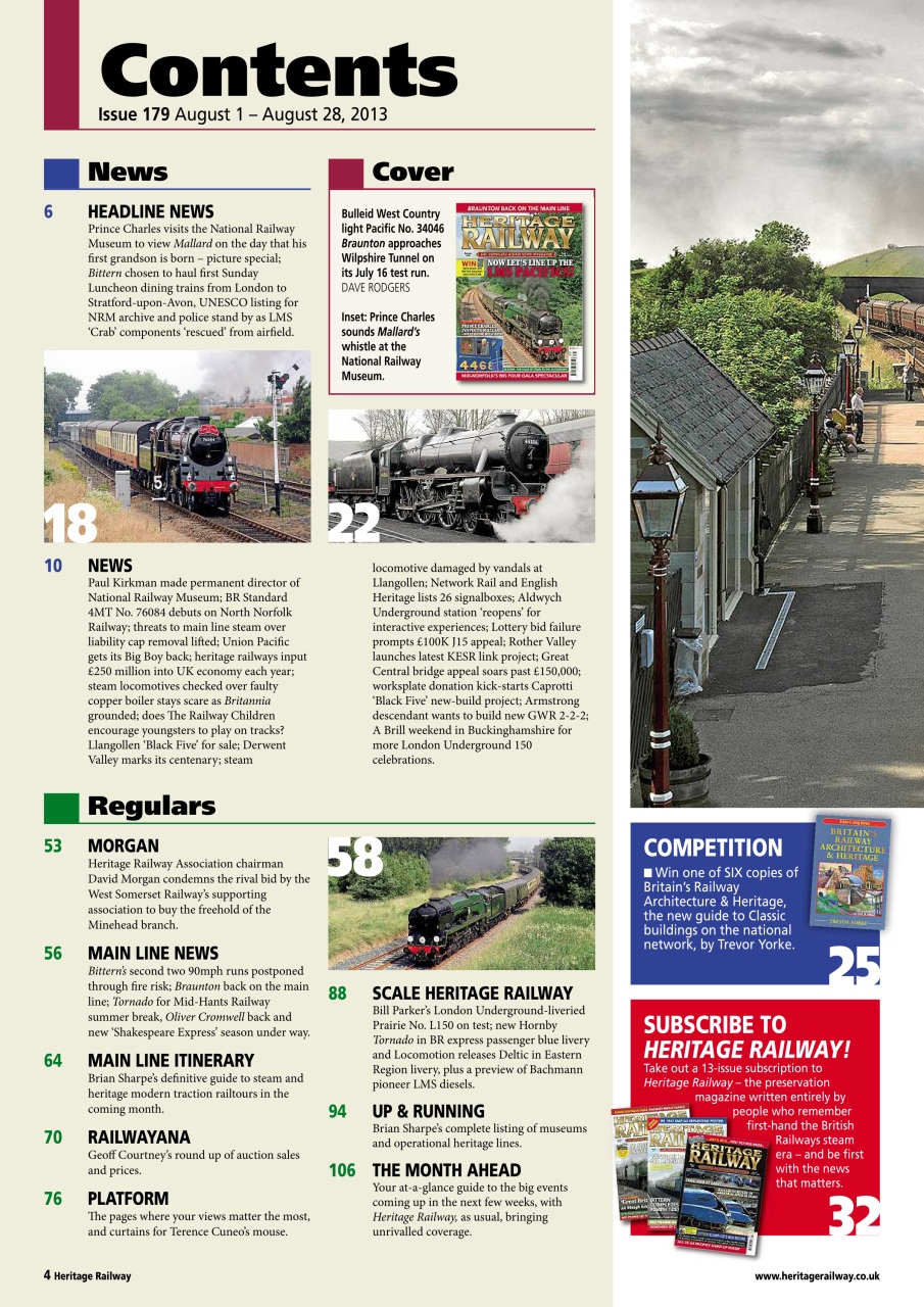 Heritage Railway Preview Pages