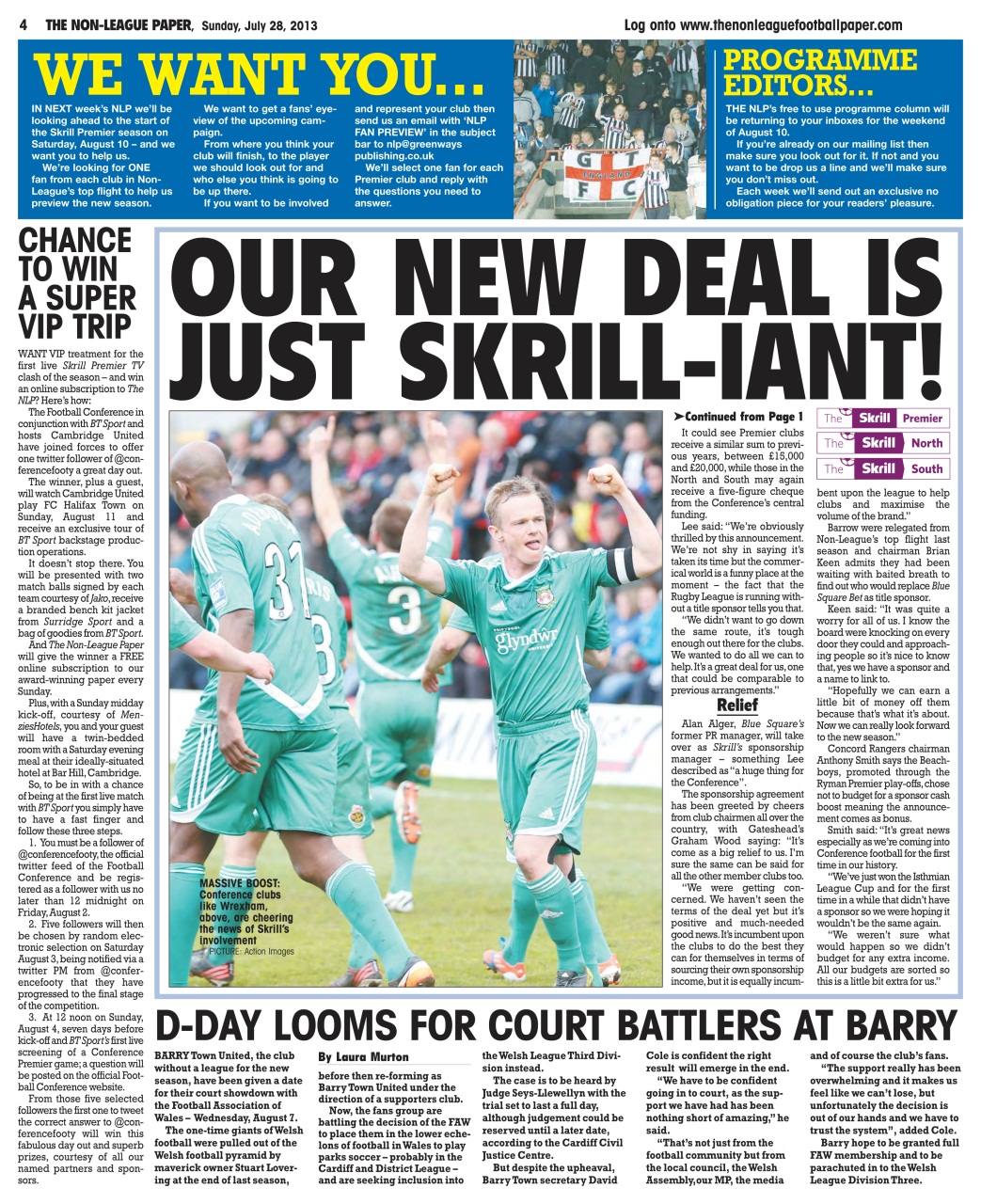 The Non-League Football Paper Preview Pages