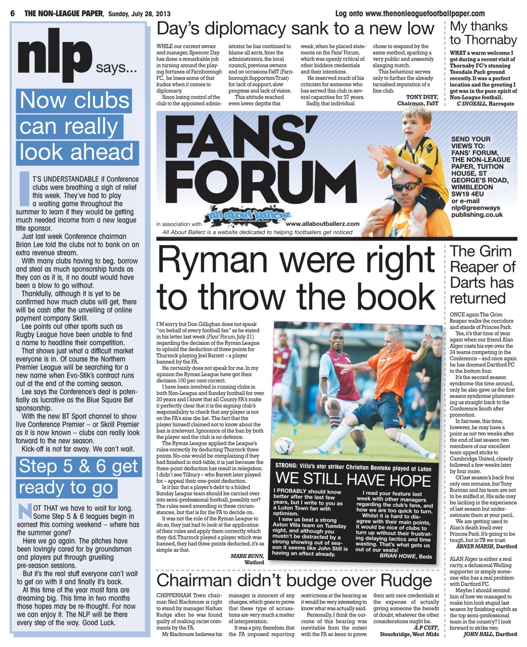 The Non-League Football Paper Preview Pages