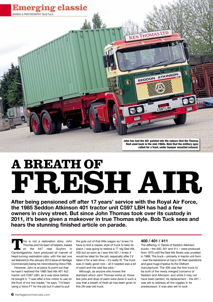 Heritage Commercials Magazine Preview Pages
