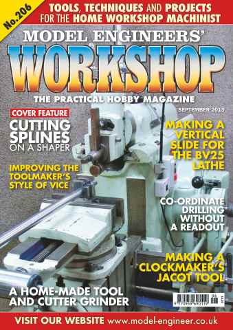 Model Engineer & Workshop Magazine issue September 2013