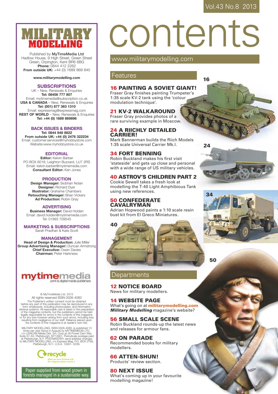 Military Modelling International Magazine Preview Pages