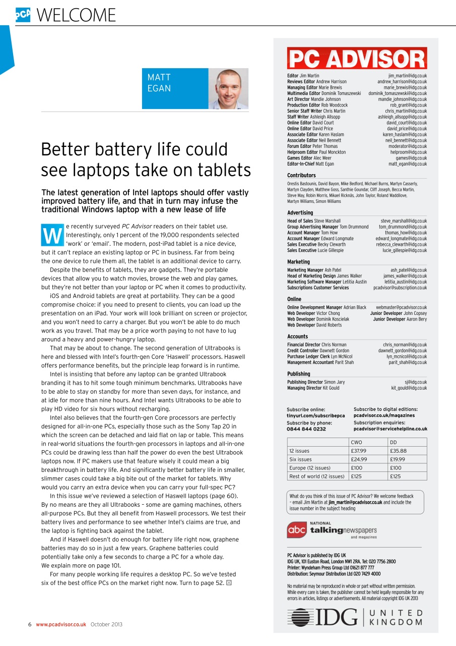 Tech Advisor Preview Pages