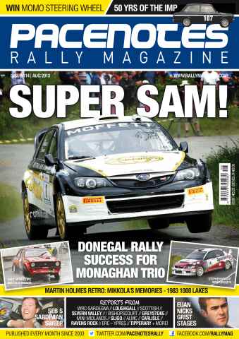 Pacenotes Rally magazine issue Issue 114 - Aug 2013