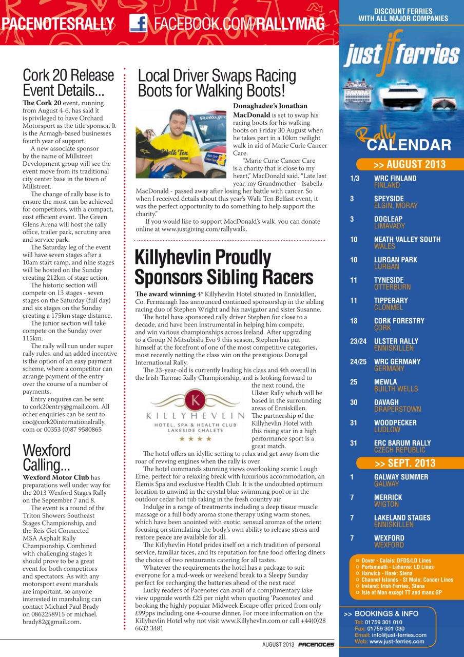 Pacenotes Rally magazine Preview Pages