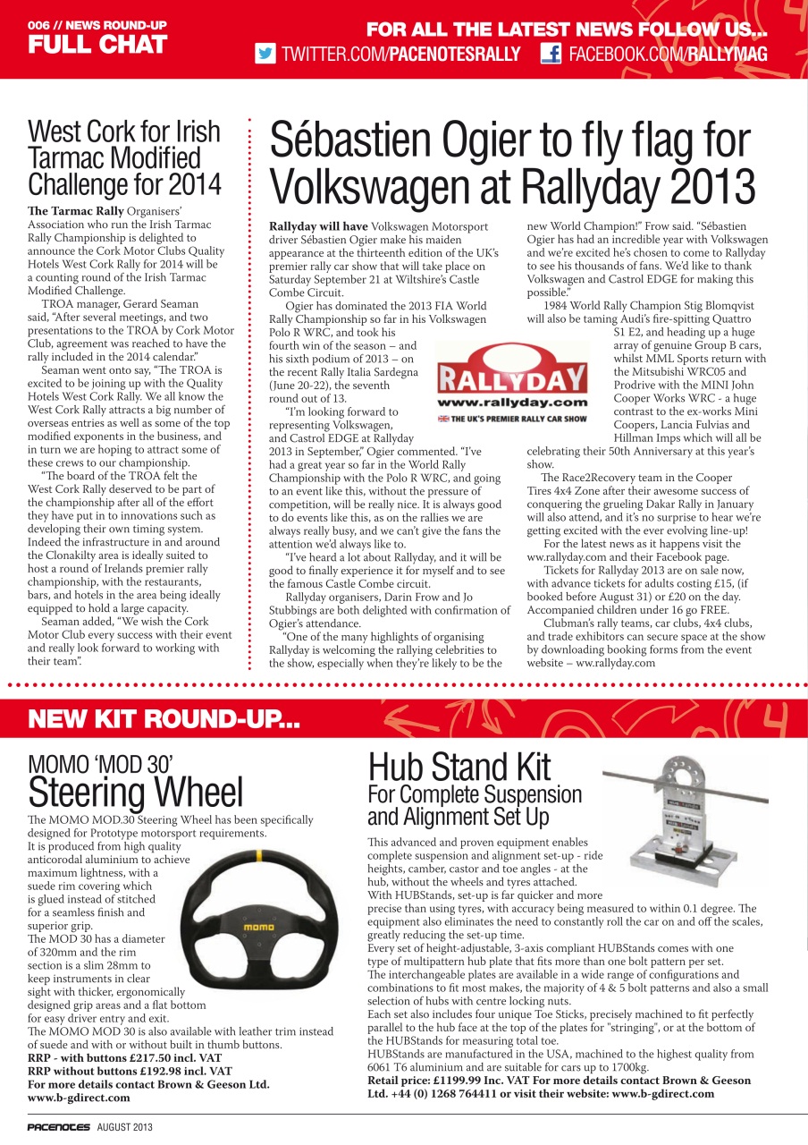 Pacenotes Rally magazine Preview Pages