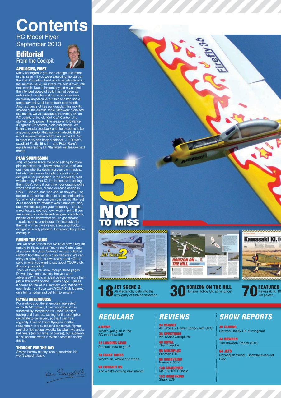 Radio Control Model Flyer Preview Pages