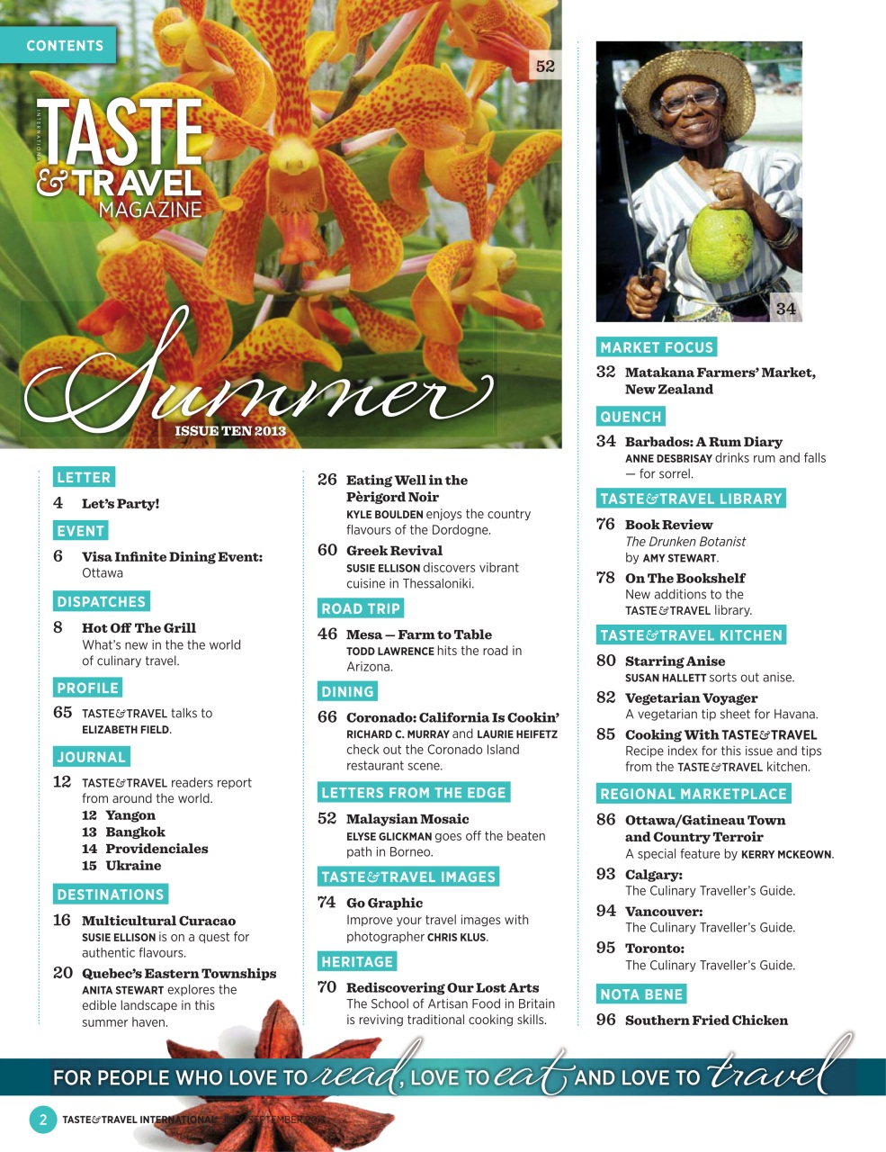Taste & Travel International Preview Pages