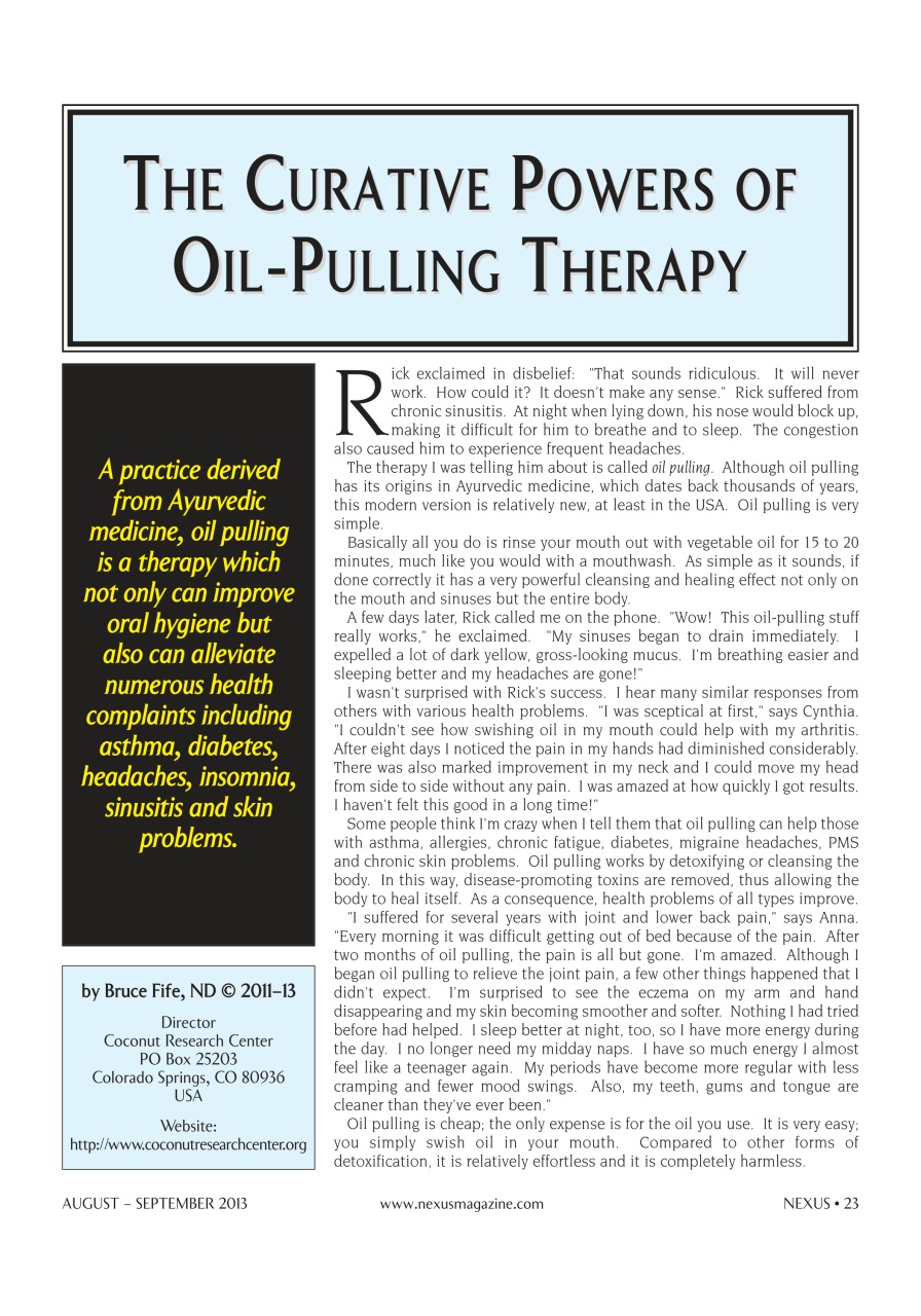 Nexus Magazine Preview Pages