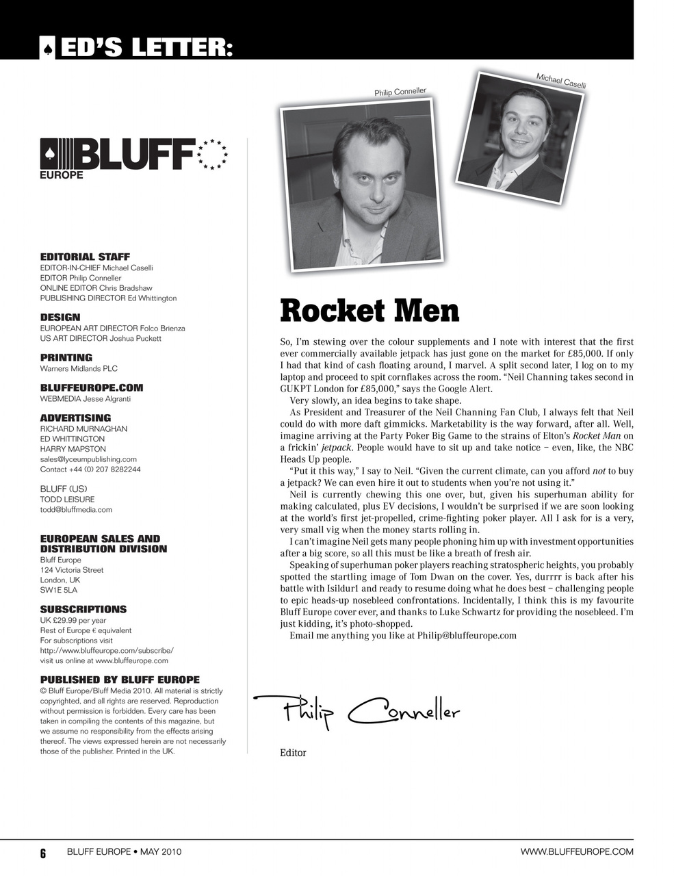 Bluff Europe Preview Pages