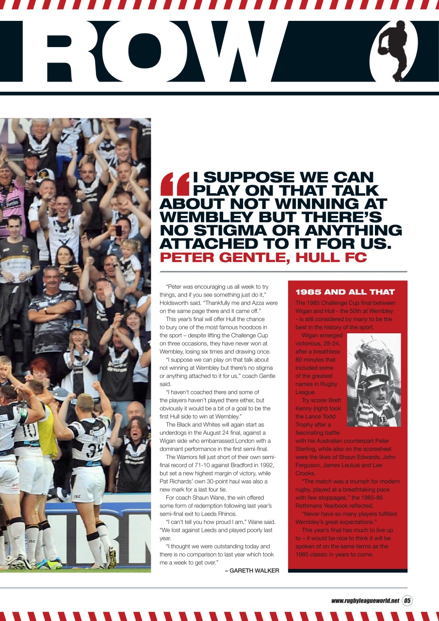 Rugby League World Preview Pages