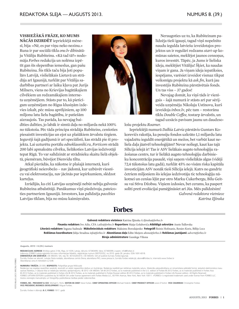 Forbes Latvia Preview Pages