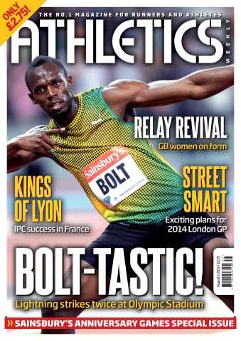 AW – Athletics Weekly Magazine issue AW August 1 2013