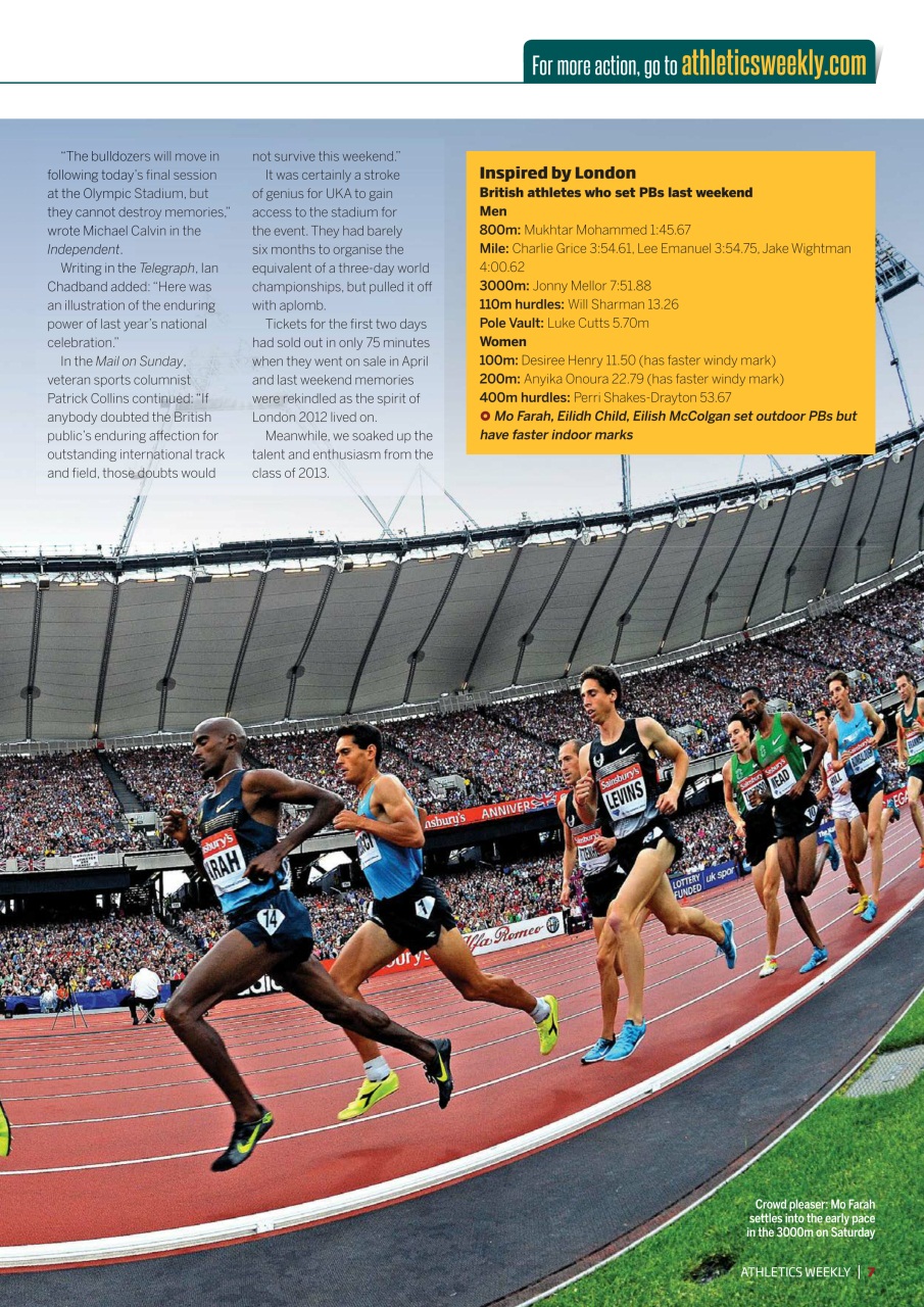 AW – Athletics Weekly Magazine Preview Pages