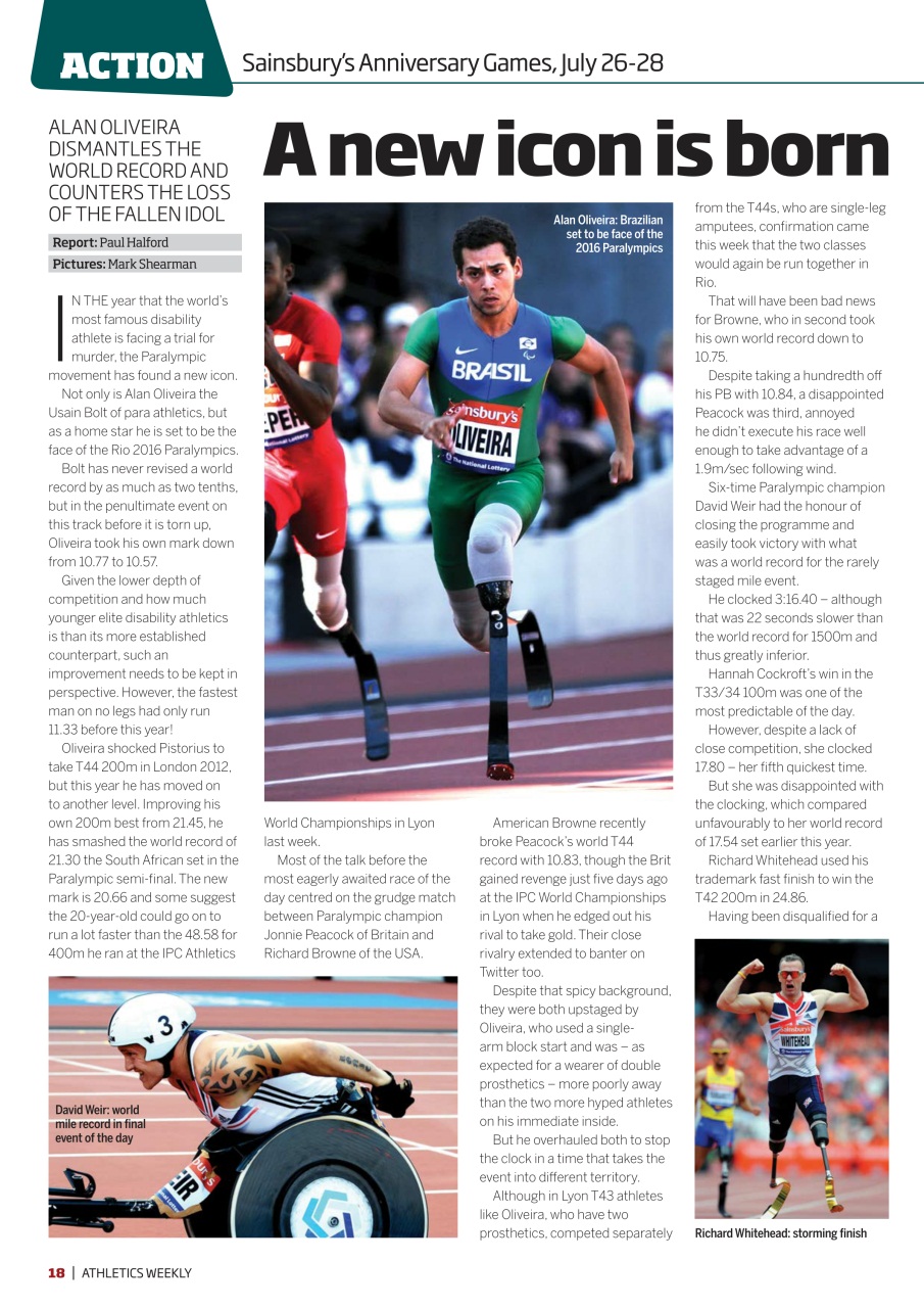 AW – Athletics Weekly Magazine Preview Pages