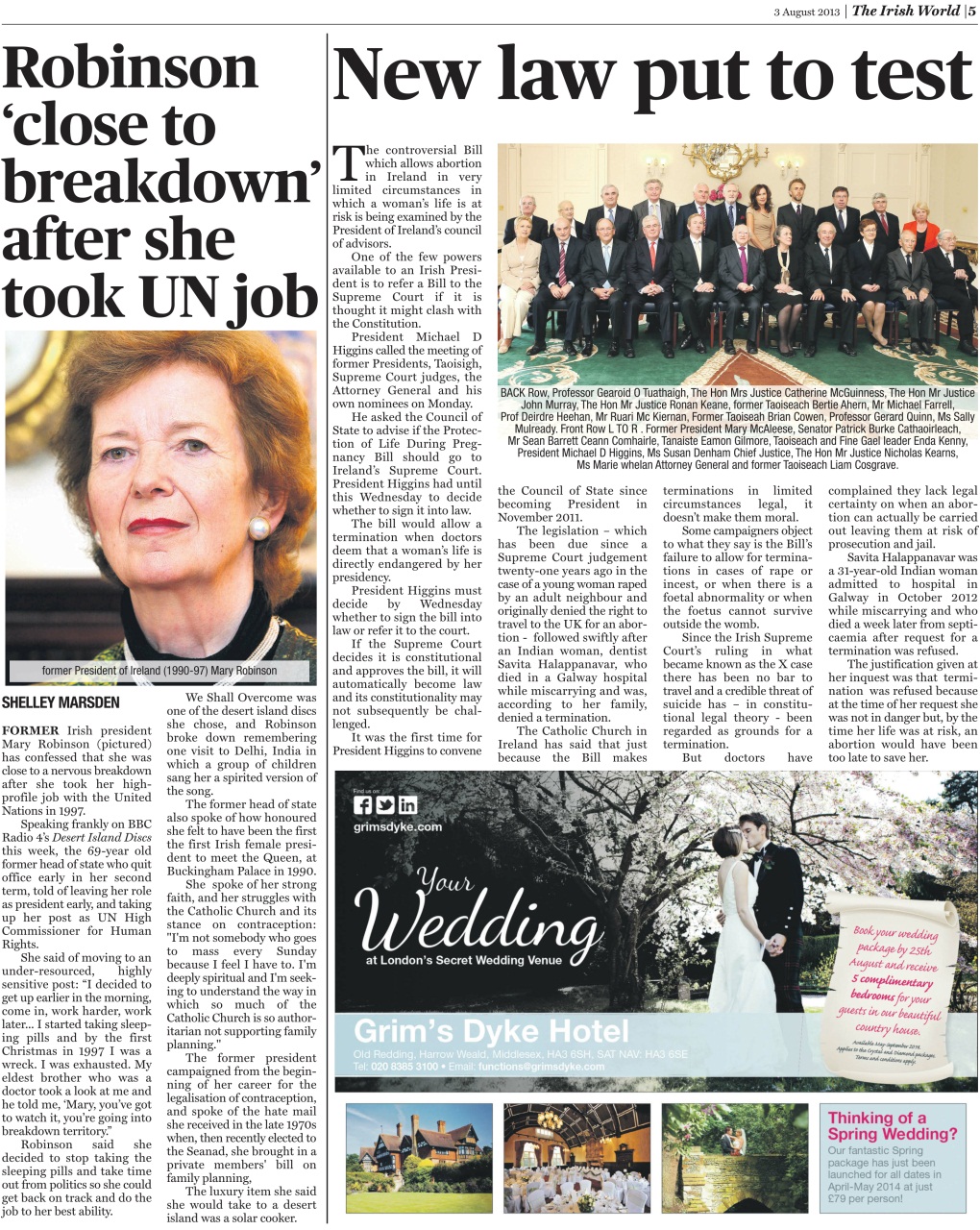 Irish World Preview Pages