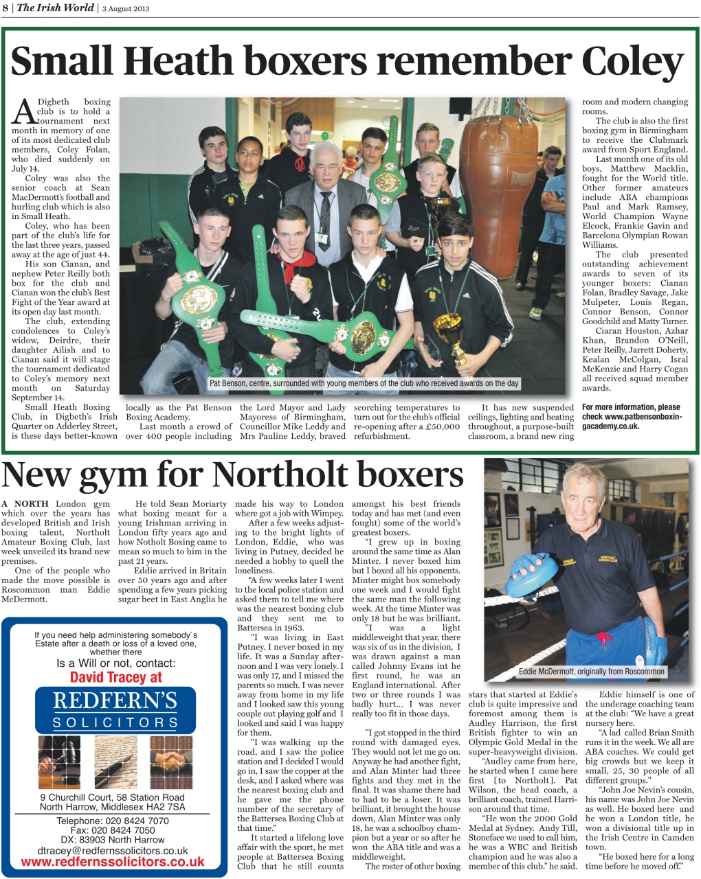 Irish World Preview Pages