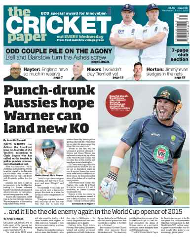 The Cricket Paper issue Wednesday 31st July 2013