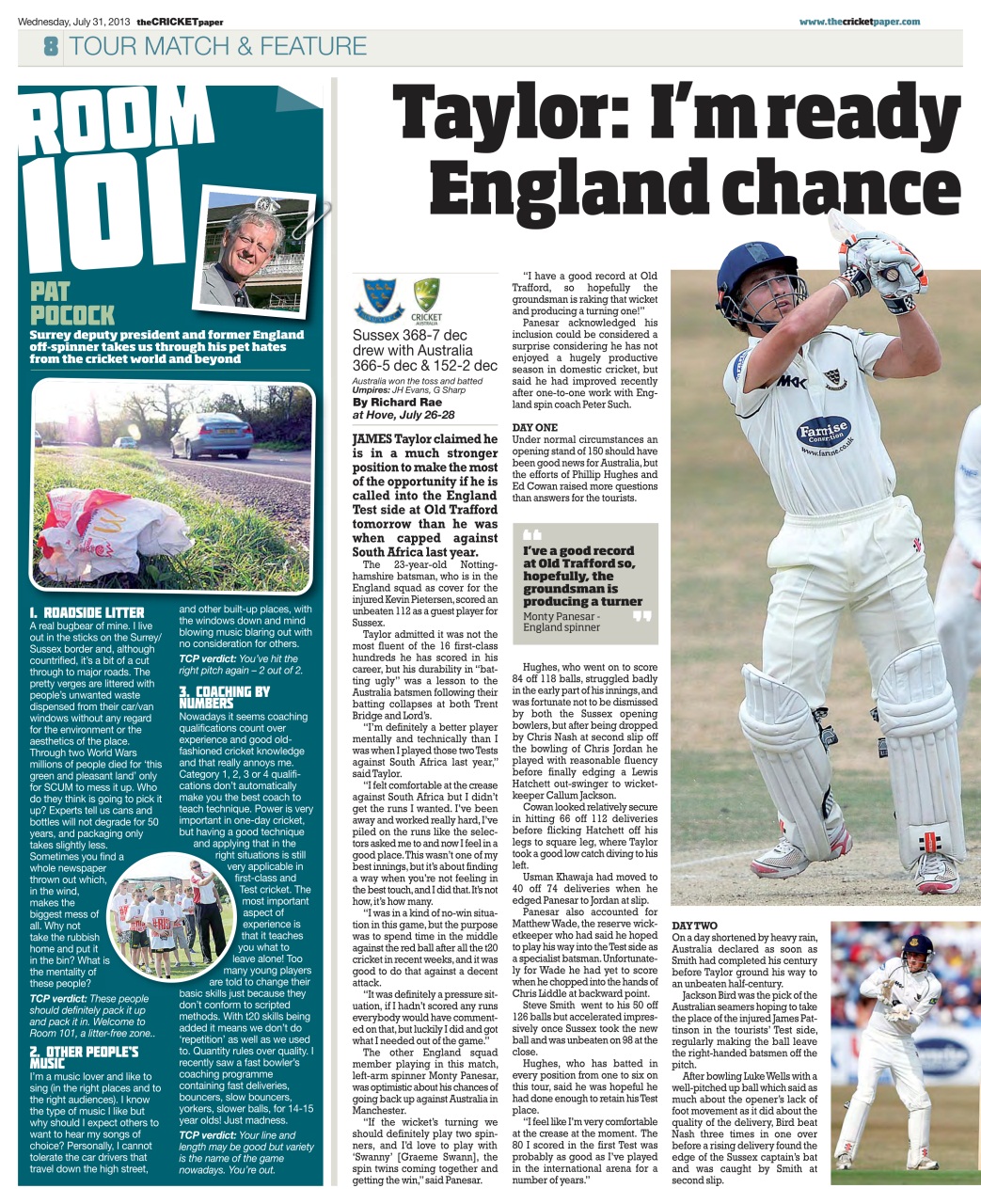 The Cricket Paper Preview Pages