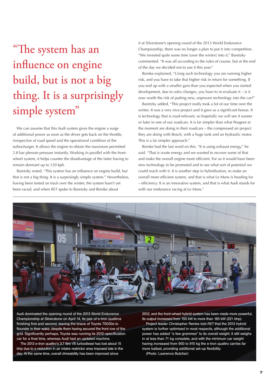 Race Engine Technology Preview Pages