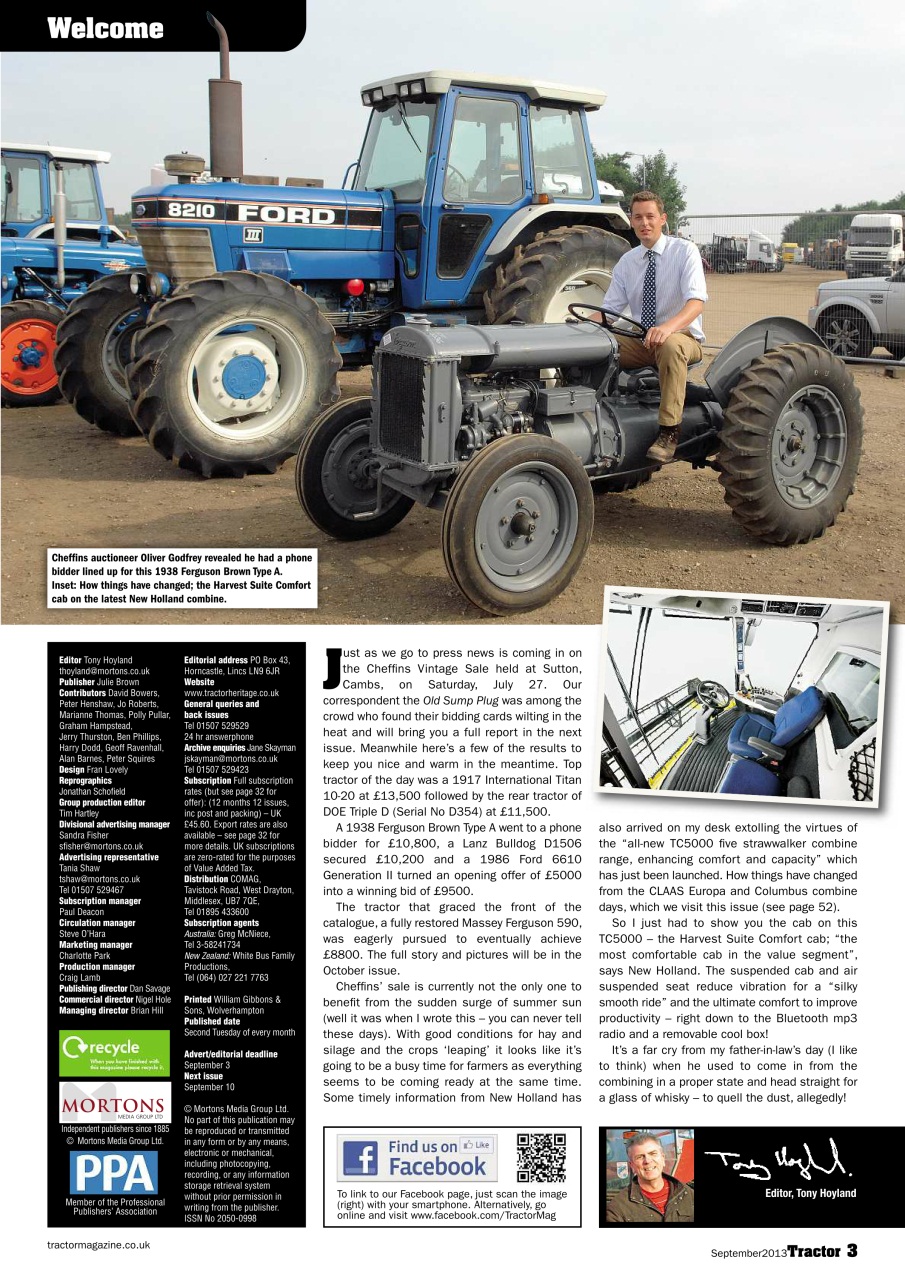 Tractor & Farming Heritage Magazine Preview Pages