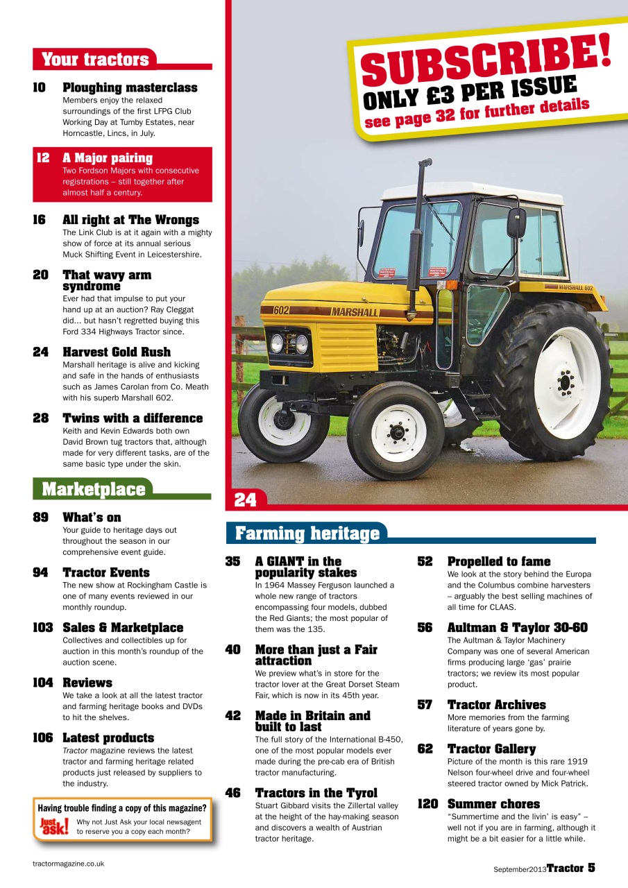 Tractor & Farming Heritage Magazine Preview Pages