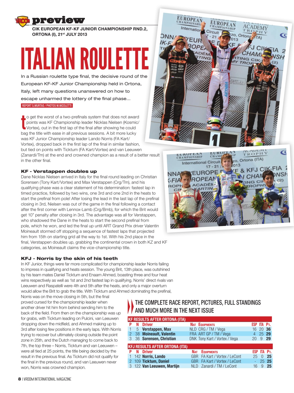 Vroom International Preview Pages