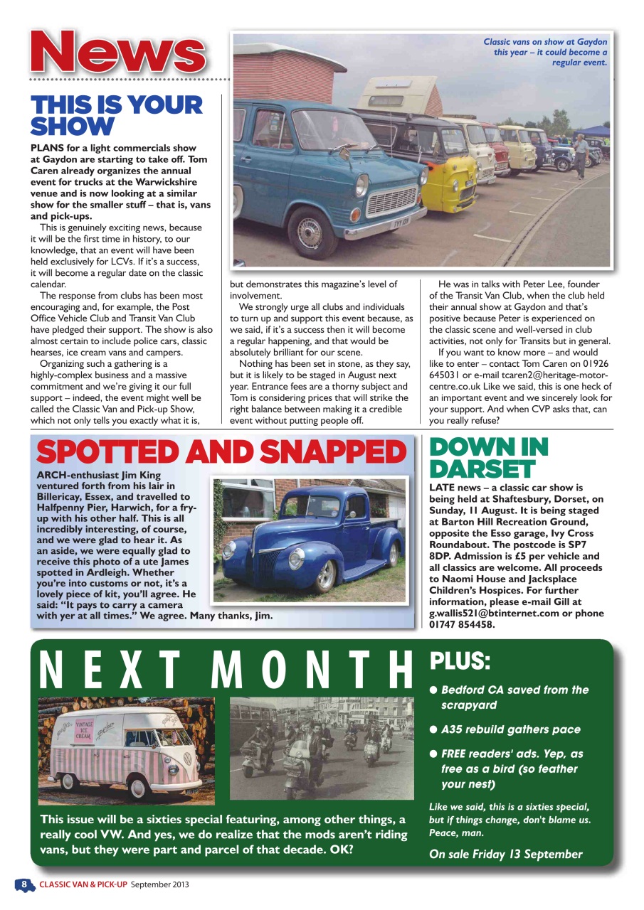 Classic Van & Pick-up Preview Pages