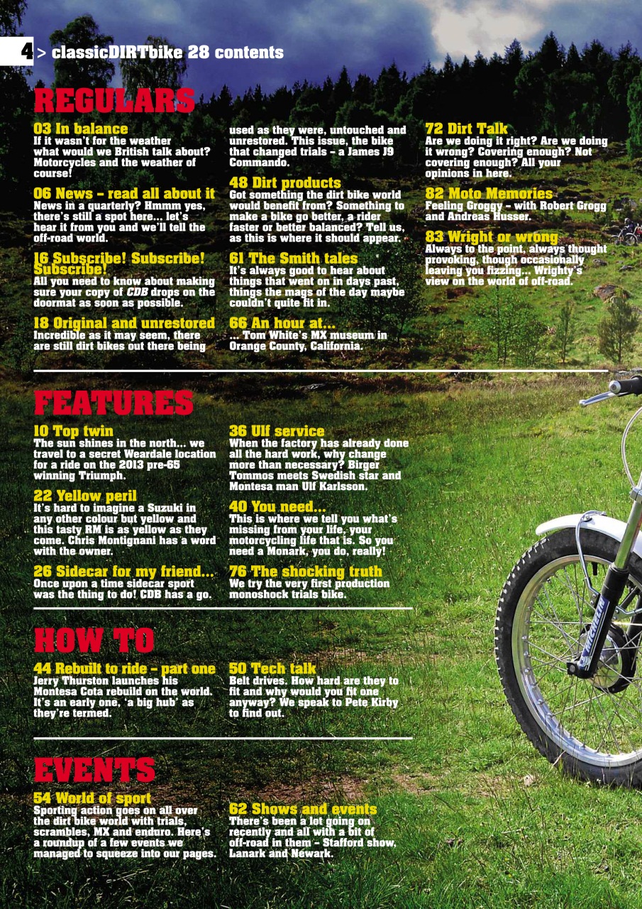 Classic Dirt Bike Preview Pages