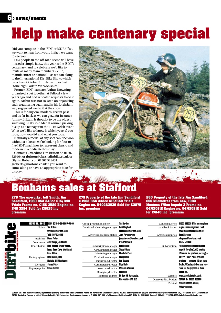 Classic Dirt Bike Preview Pages