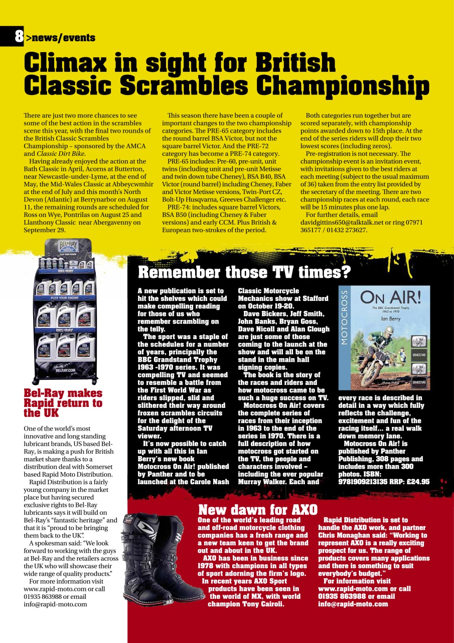 Classic Dirt Bike Preview Pages