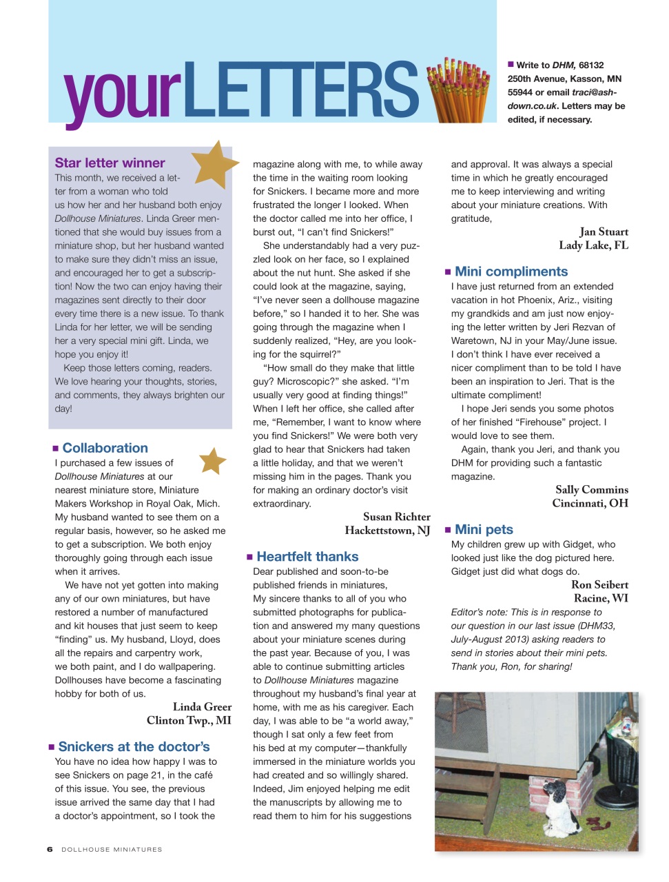 Dollhouse Miniatures Preview Pages