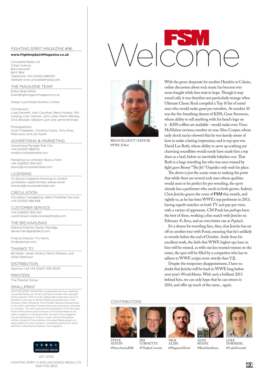 Wrestletalk Magazine Preview Pages