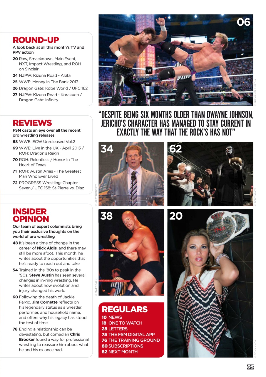 Wrestletalk Magazine Preview Pages