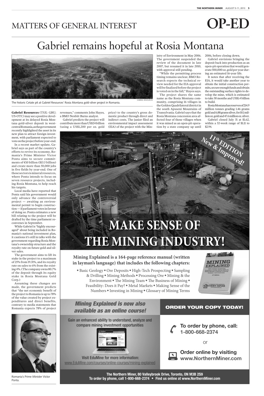 The Northern Miner Preview Pages