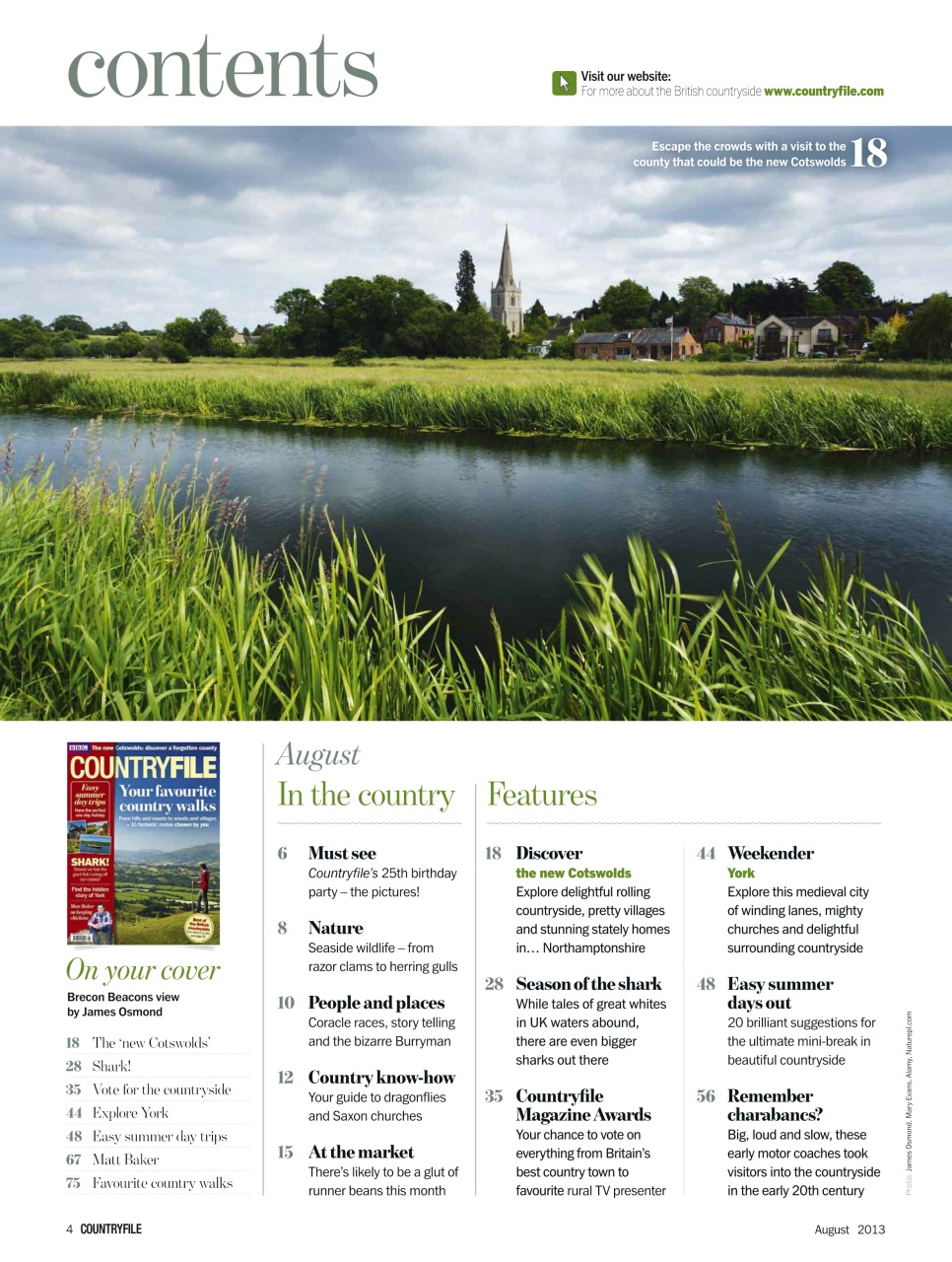 BBC Countryfile Magazine Preview Pages