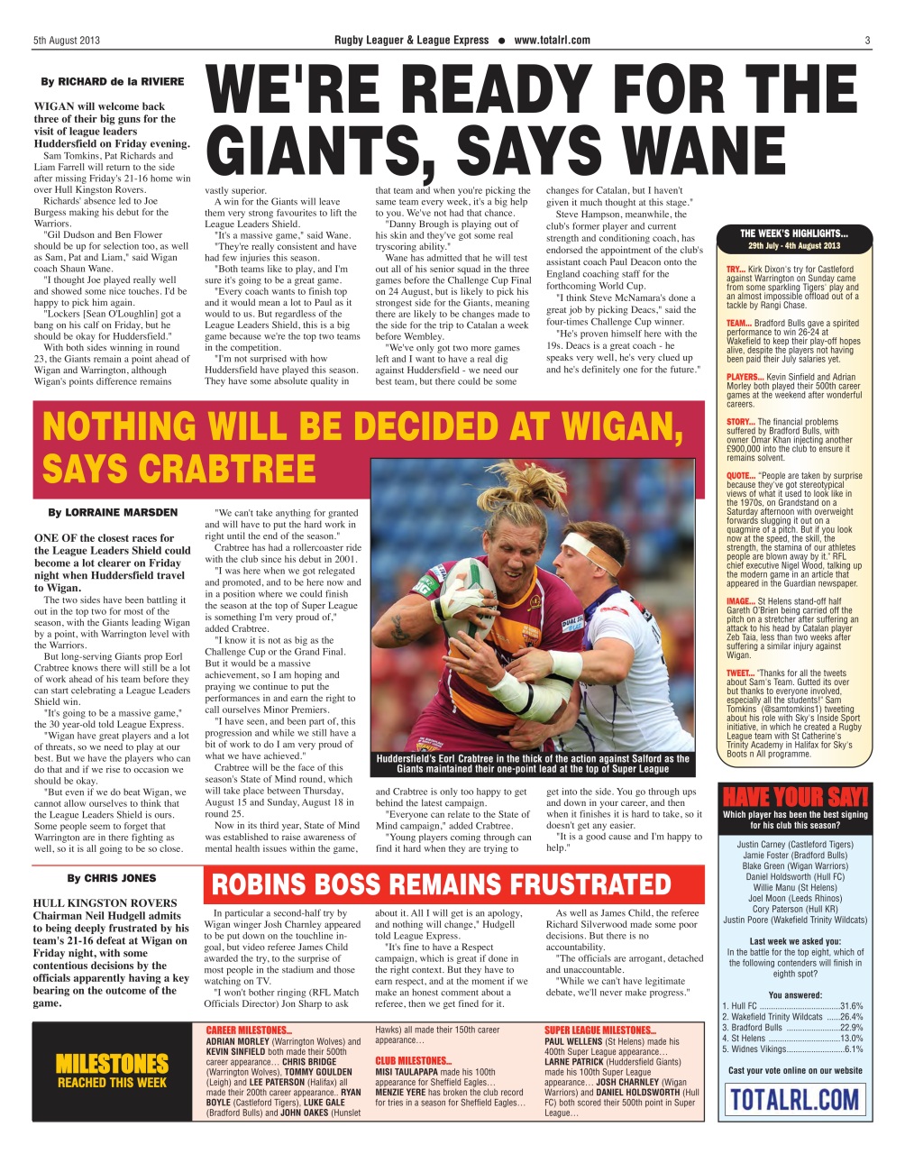 League Express Preview Pages