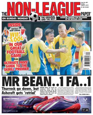 The Non-League Football Paper issue Sunday 4th August 2013