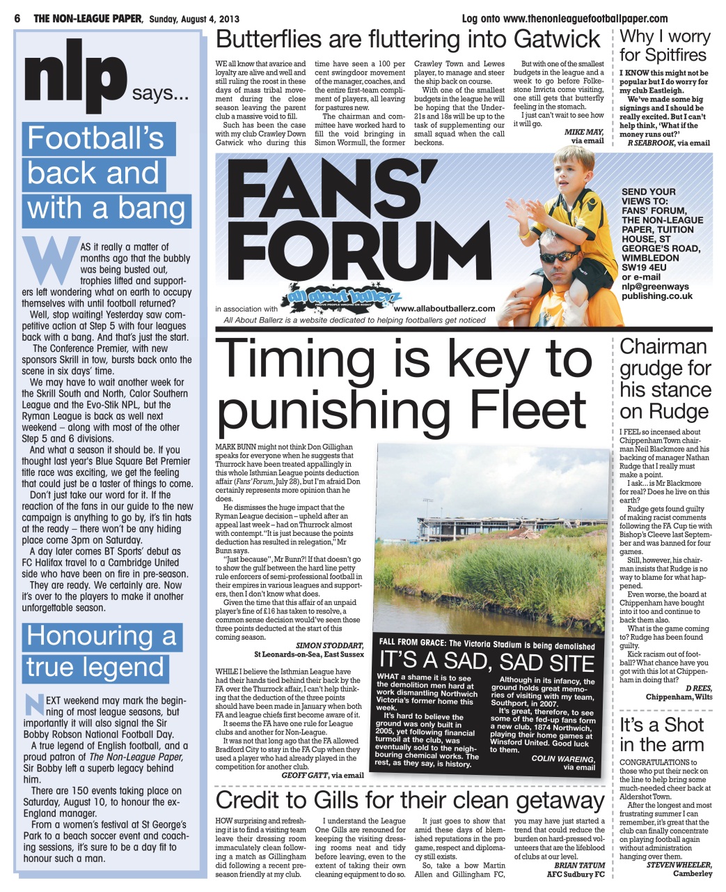 The Non-League Football Paper Preview Pages